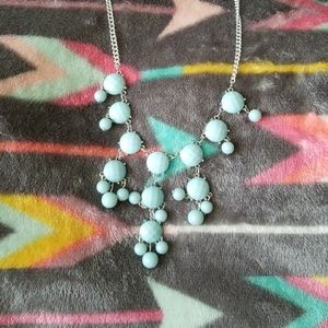 Light Blue Statement Necklace